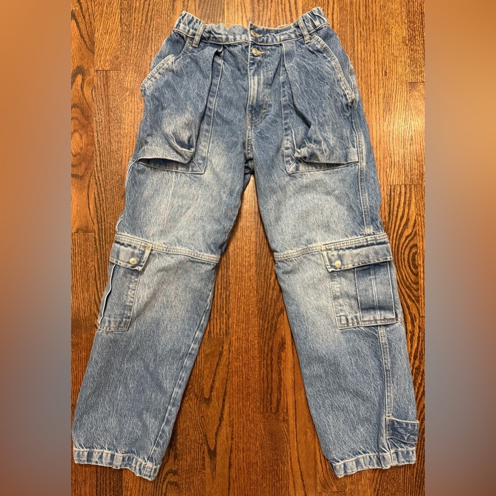 We The Free Marx Cargo Pants In Bluebell. - Picture 5 of 7